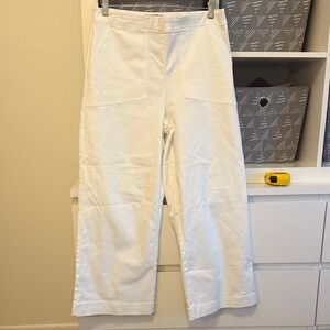 NIC+ZOE White Wide Leg Crop Jeans